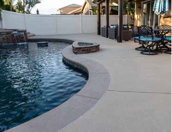 Patios & pool decks — concrete work